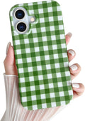 Cute and aesthetically pleasing plaid phone case for iPhone 15, soft and ultra-thin TPU shockproof phone case suitable for women and girls.